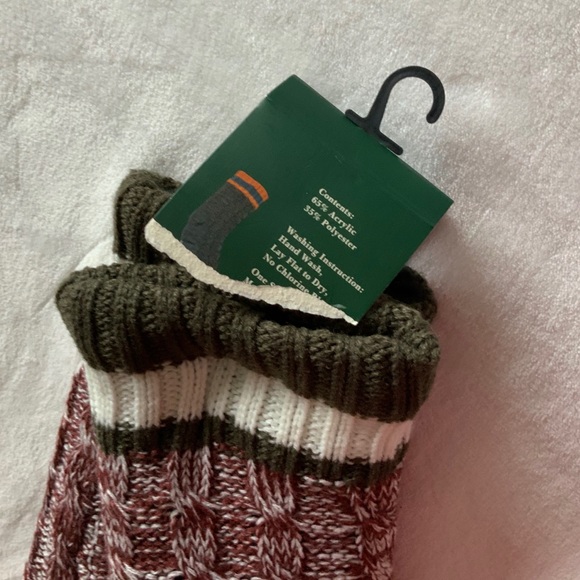 Woolrich John Rich & Bros Cable Knit Slipper Socks - Picture 5 of 7